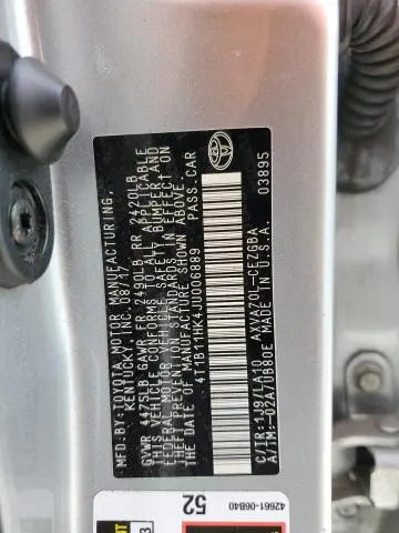 2018 TOYOTA CAMRY L  