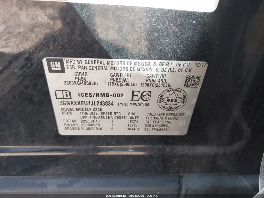 2018 CHEVROLET EQUINOX PREMIER