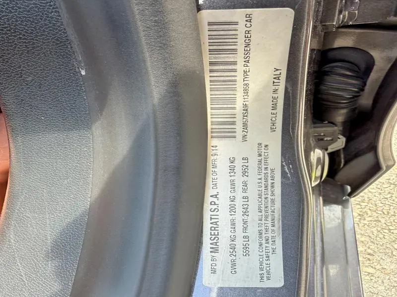 2015 MASERATI GHIBLI   