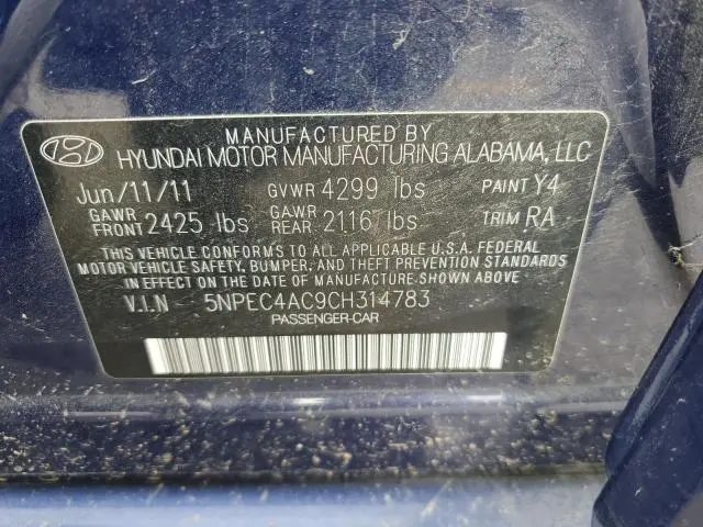 2012 HYUNDAI SONATA SE  
