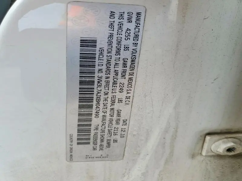 2011 VOLKSWAGEN JETTA TDI  