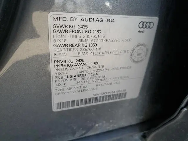 2014 AUDI Q5 PREMIUM  