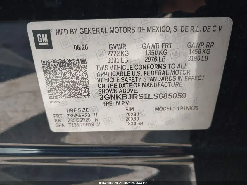 2020 CHEVROLET BLAZER AWD 3LT