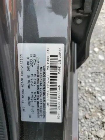 2017 MAZDA 6 TOURING  