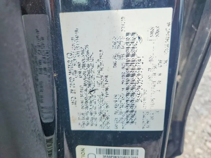 2016 FORD FUSION TITANIUM  