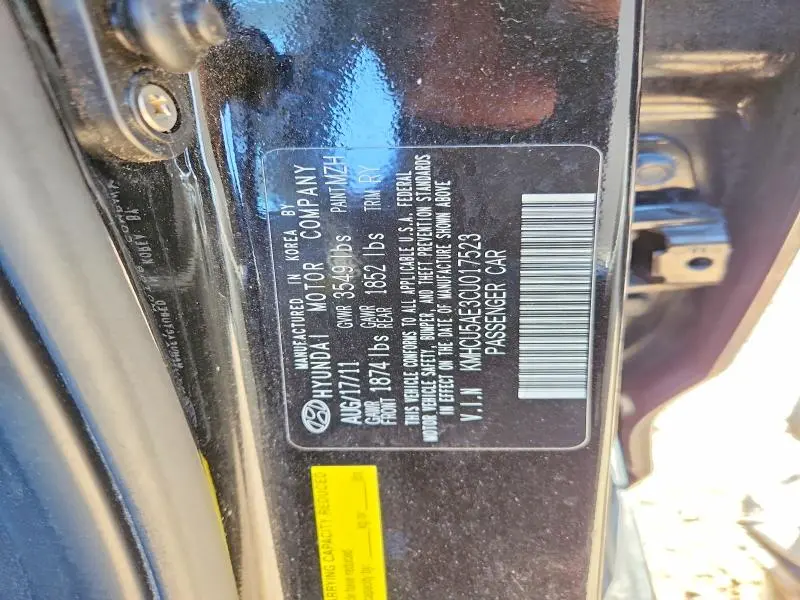 2012 HYUNDAI ACCENT SE  