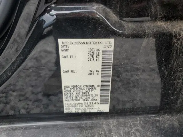 2021 NISSAN ALTIMA SV  