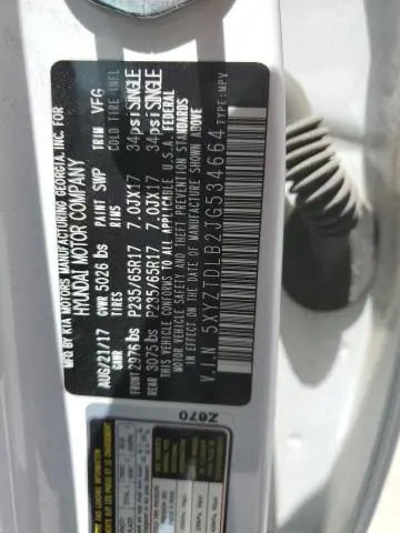 2018 HYUNDAI SANTA FE SPORT   