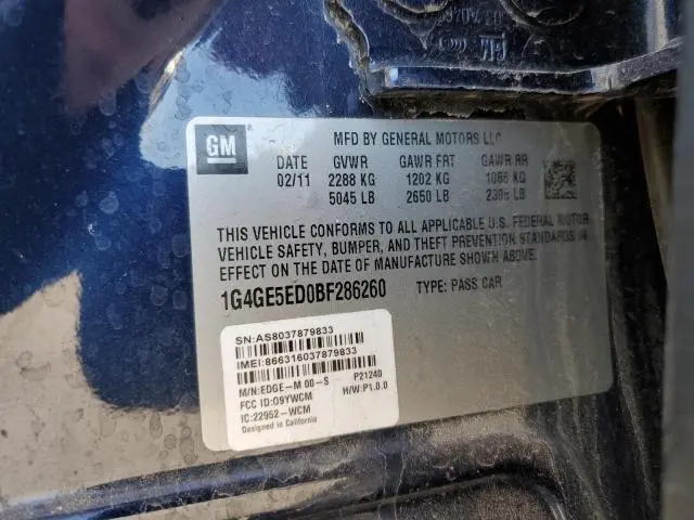 2011 BUICK LACROSSE CXS  