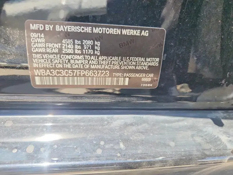 2015 BMW 320 I XDRIVE  