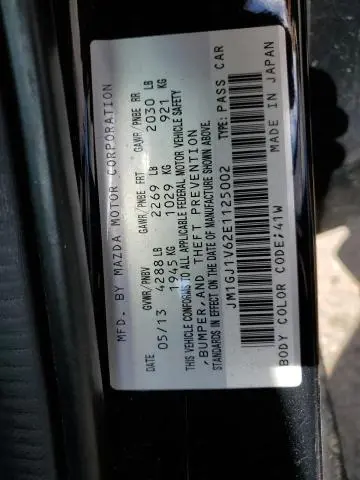 2014 MAZDA 6 TOURING  