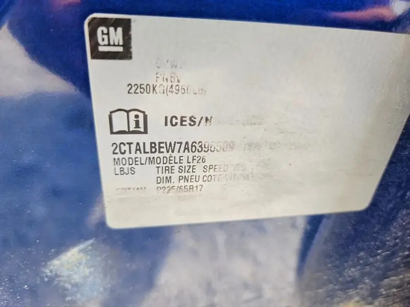 2010 GMC TERRAIN SLE  