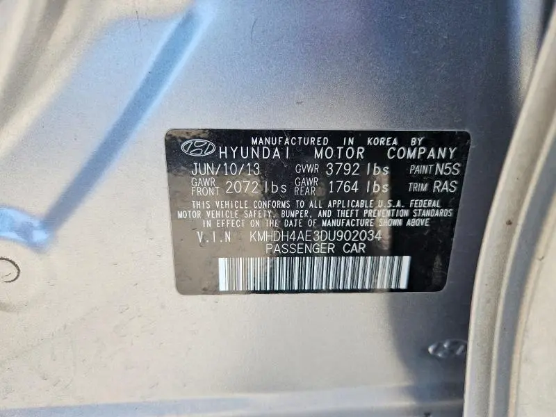 2013 HYUNDAI ELANTRA GLS  