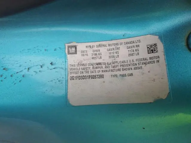 2015 CHEVROLET CAMARO LT  