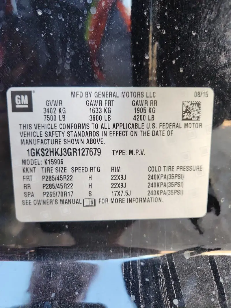 2016 GMC YUKON XL DENALI  