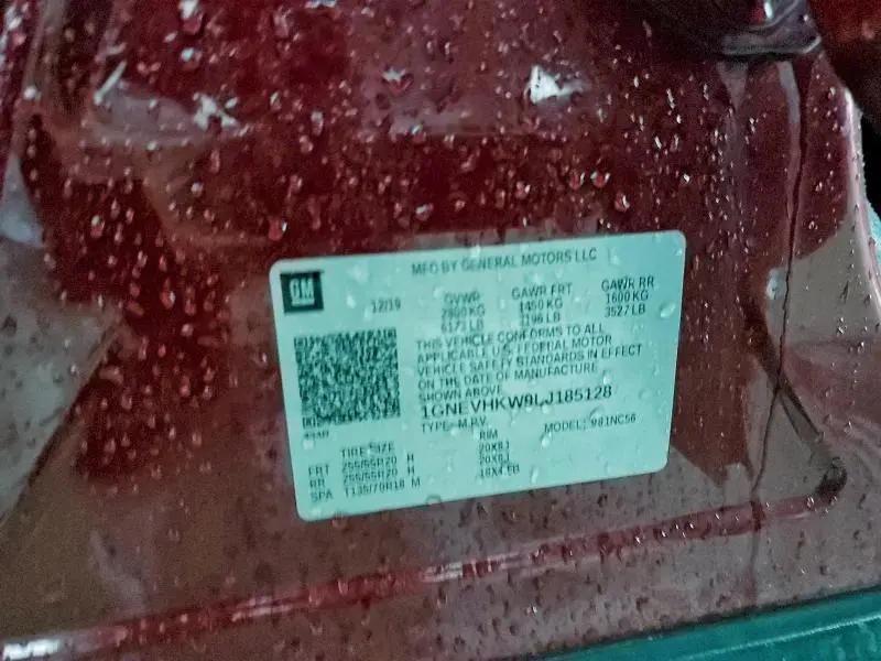 2020 CHEVROLET TRAVERSE LT  