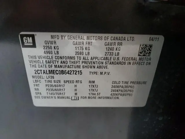 2011 GMC TERRAIN SLE  