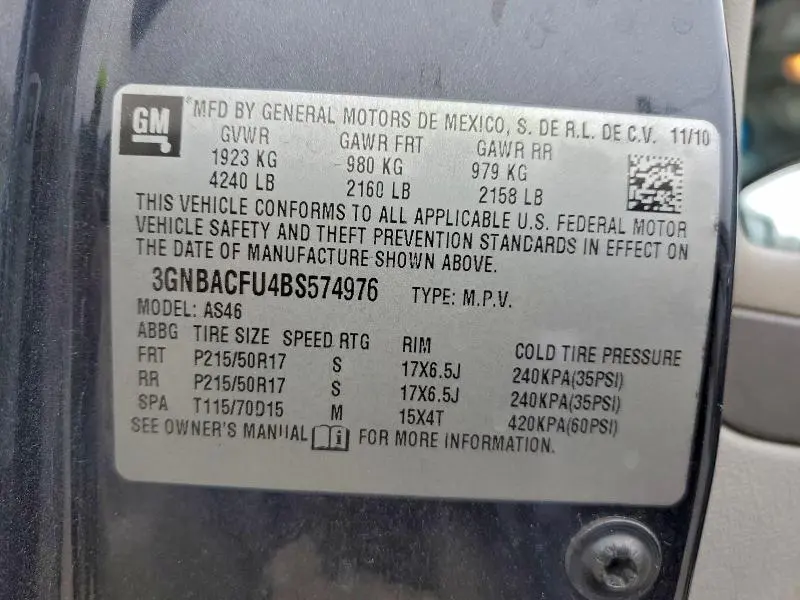 2011 CHEVROLET HHR LT  