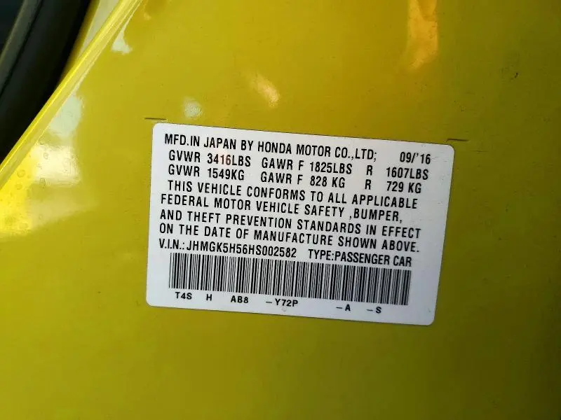 2017 HONDA FIT LX  