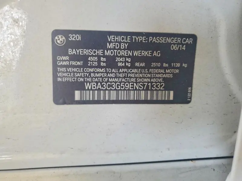 2014 BMW 320 I XDRIVE  