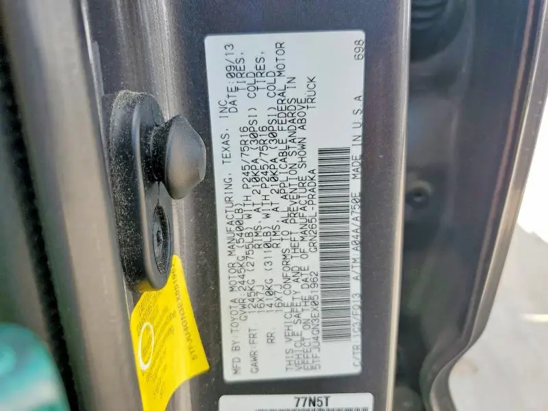 2014 TOYOTA TACOMA PRERUNNER V6  