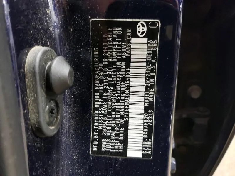 2021 TOYOTA COROLLA LE  