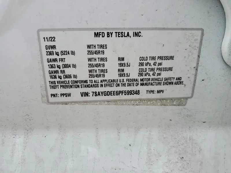 2023 TESLA MODEL Y   