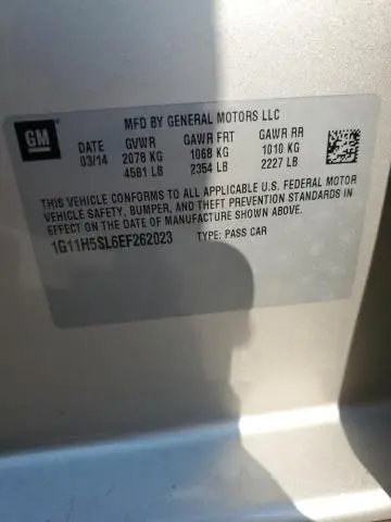 2014 CHEVROLET MALIBU LTZ  