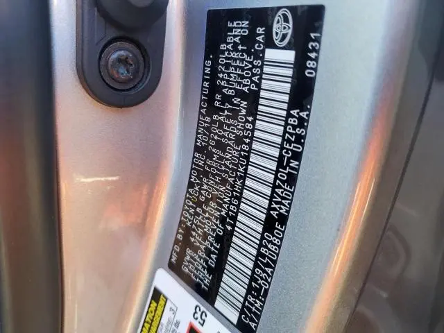 2019 TOYOTA CAMRY XSE  