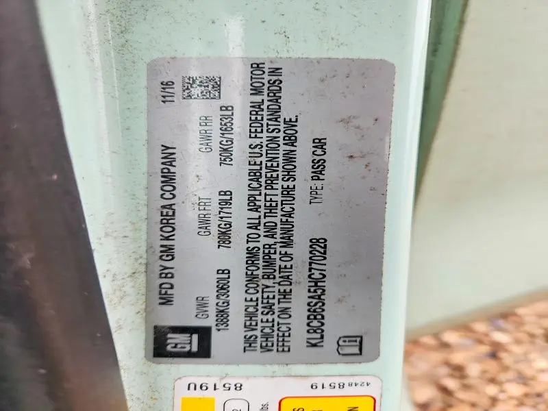 2017 CHEVROLET SPARK LS  