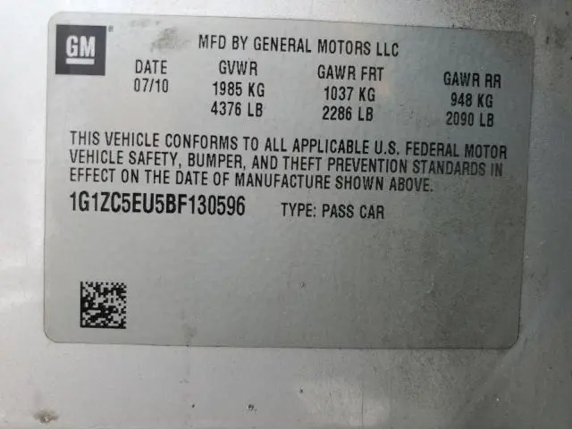 2011 CHEVROLET MALIBU 1LT  