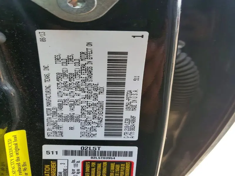 2014 TOYOTA TUNDRA CREWMAX PLATINUM  