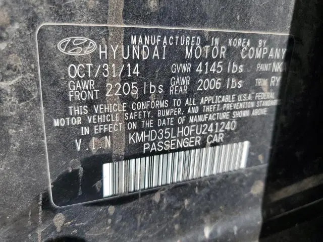 2015 HYUNDAI ELANTRA GT 