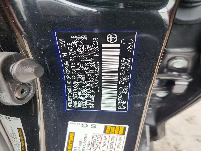 2022 TOYOTA COROLLA LE  