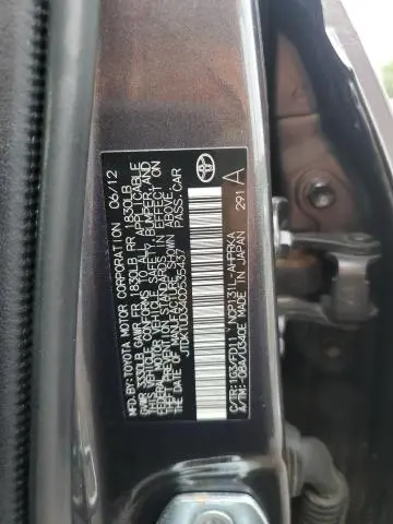 2012 TOYOTA YARIS   
