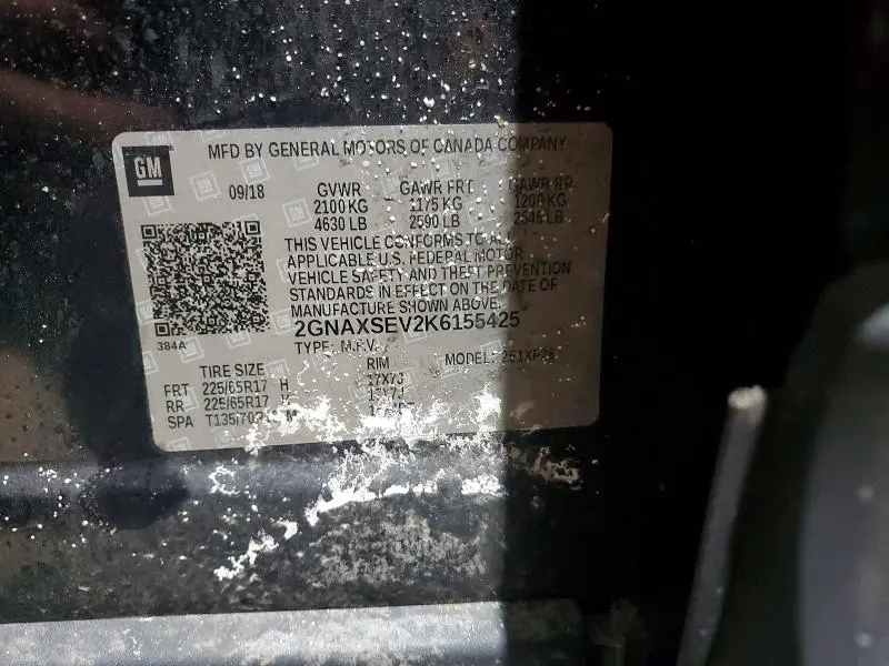 2019 CHEVROLET EQUINOX LS  