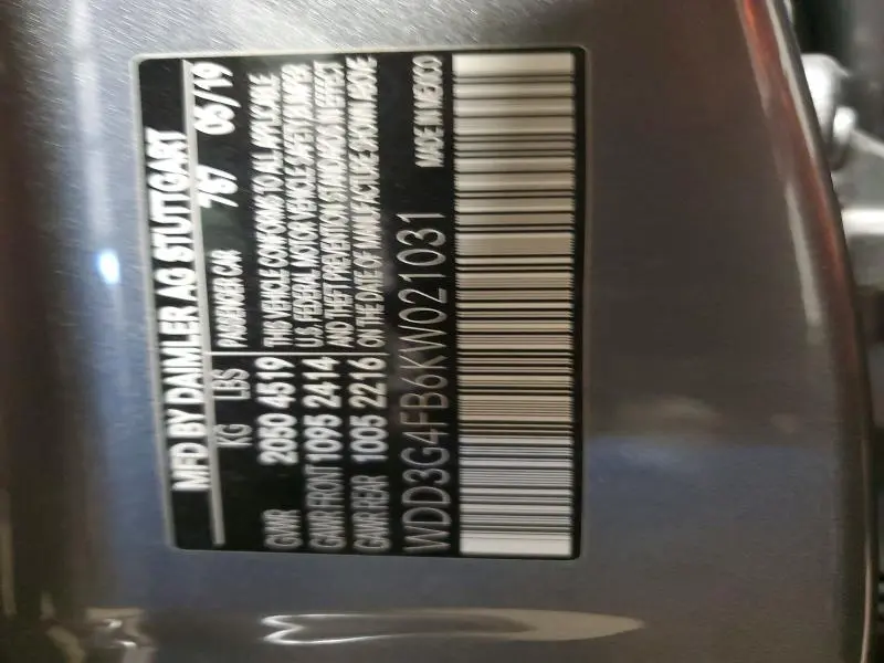 2019 MERCEDES-BENZ A 220 4MATIC  