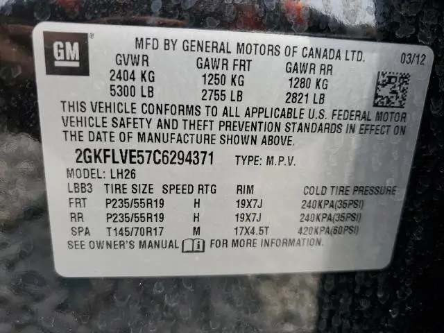 2012 GMC TERRAIN SLT  