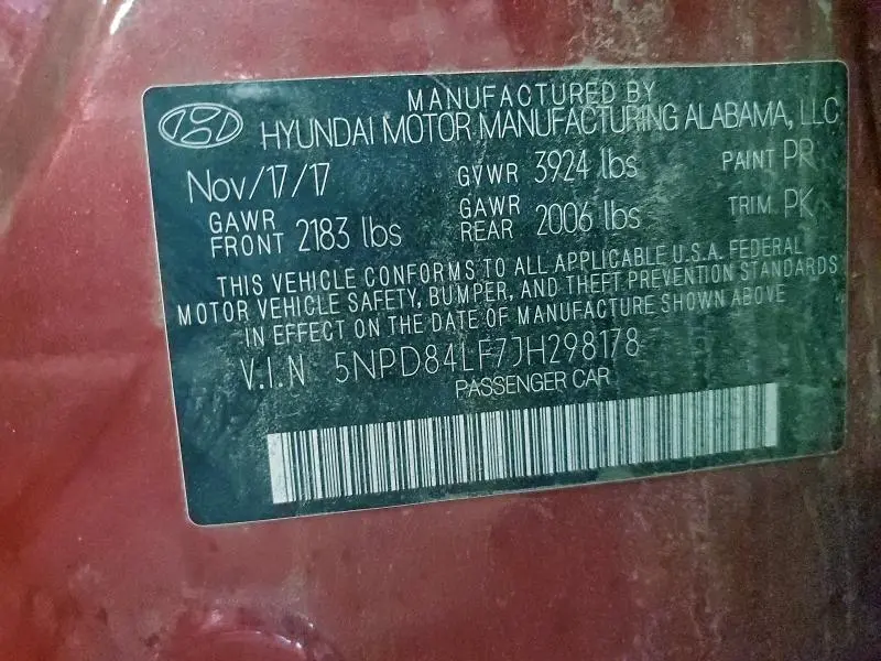 2018 HYUNDAI ELANTRA SEL  