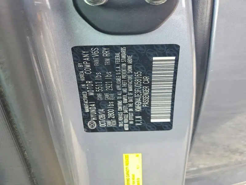 2015 HYUNDAI GENESIS 3.8L  