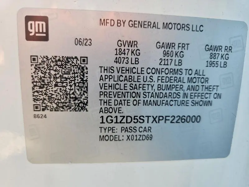 2023 CHEVROLET MALIBU LT  