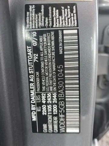 2011 MERCEDES-BENZ E 350  