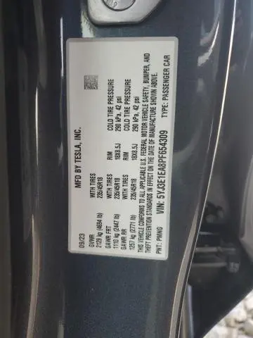 2023 TESLA MODEL 3   