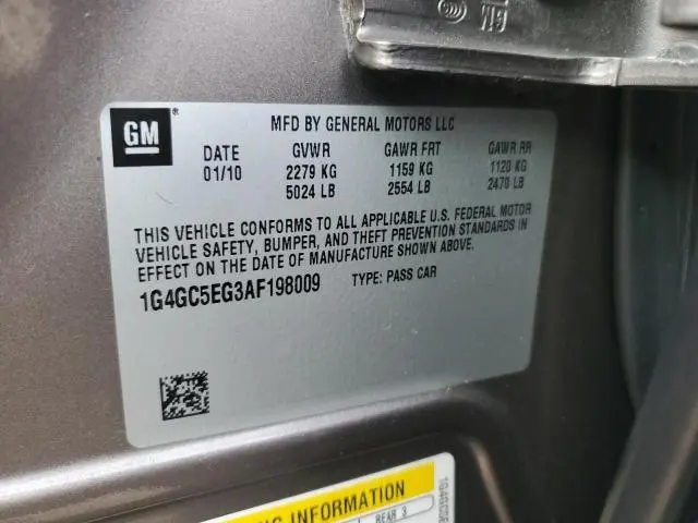 2010 BUICK LACROSSE CXL  