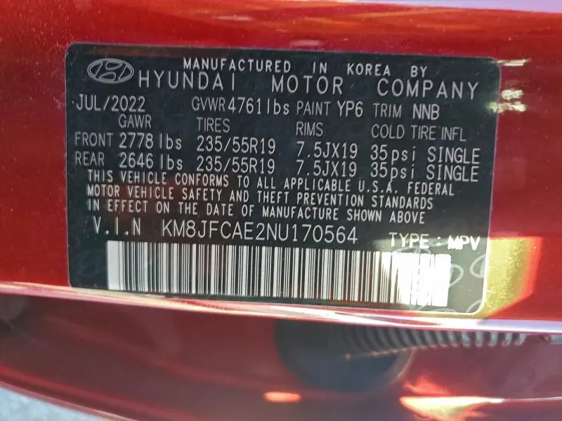 2022 HYUNDAI TUCSON N LINE  