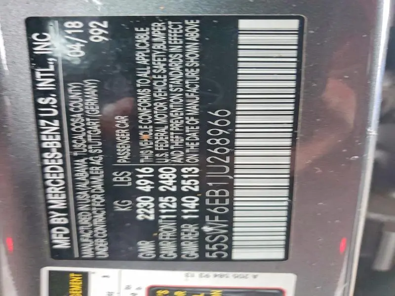 2018 MERCEDES-BENZ C 43 4MATIC AMG  