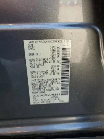 2015 NISSAN MURANO S  