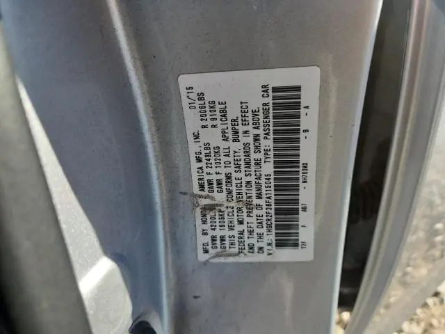 2015 HONDA ACCORD LX  