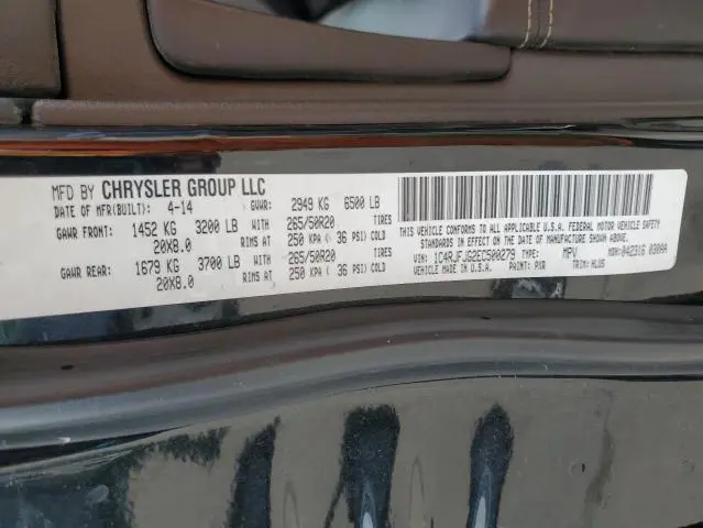 2014 JEEP GRAND CHEROKEE SUMMIT