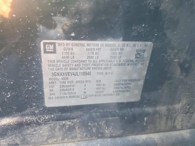 2018 CHEVROLET EQUINOX PREMIER  